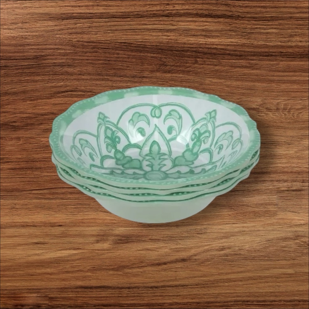 NWT Spring/Summer Sage and White Floral Dinner Plate, Salad Plate, Soup Plate - Picture 9 of 12